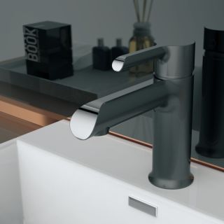 Смеситель для раковины Haiba HB10805-7 чёрный матовый